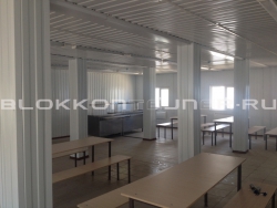 Модульная столовая для строительного объекта из 10-ти шт БК в Острогожске